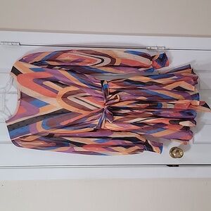 Flying Tomato Multicolor Chevron Dress